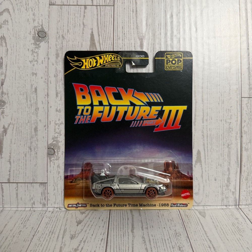 BACK TO THE FUTURE III × Hot Wheels Premium, 1.64, Silver Car New NWT hotweels